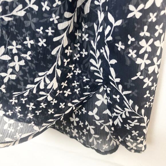 Sweet Gray I Long Sleeve High Low Floral Dress - Picture 10 of 11